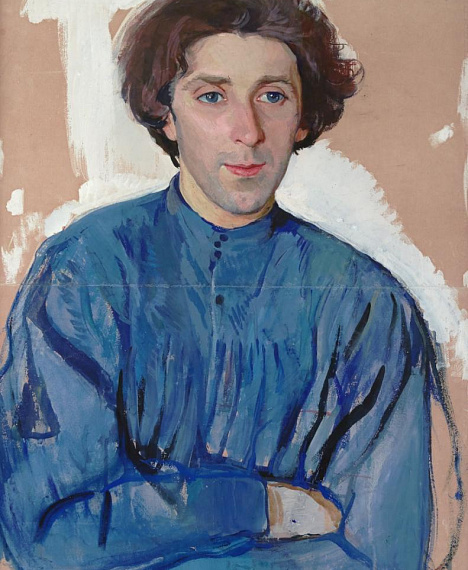 З. Е. Серебрякова Портрет писателя Г.И. Чулкова.  1910 г.  Таганрогский художественный музей.